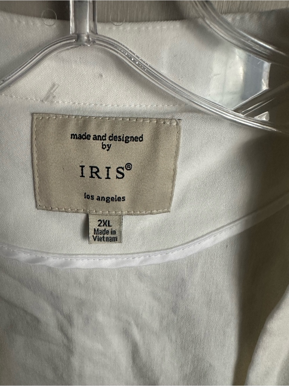 NWT IRIS White Open-Front Women's Jacket Size 2XL - Picture 3 of 3